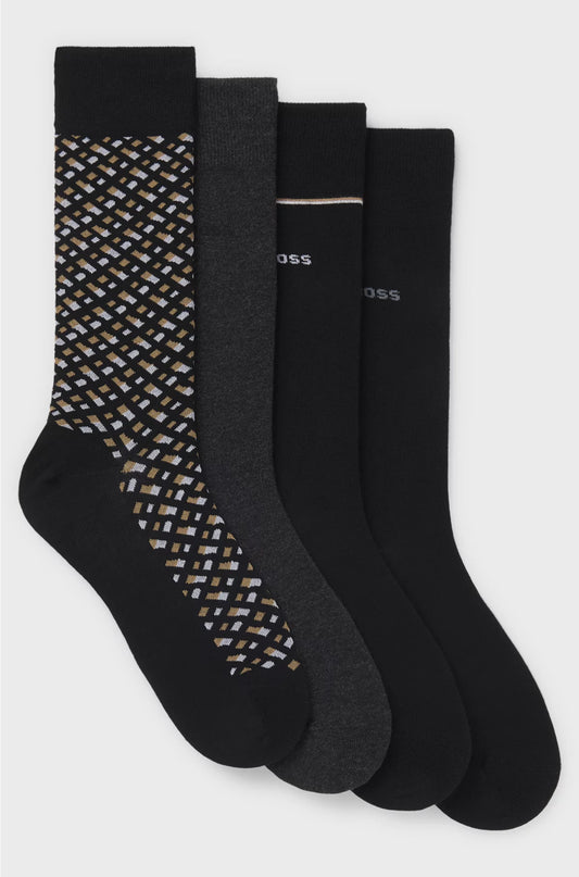 GIFT-BOXED FOUR-PACK OF REGULAR-LENGTH SOCKS