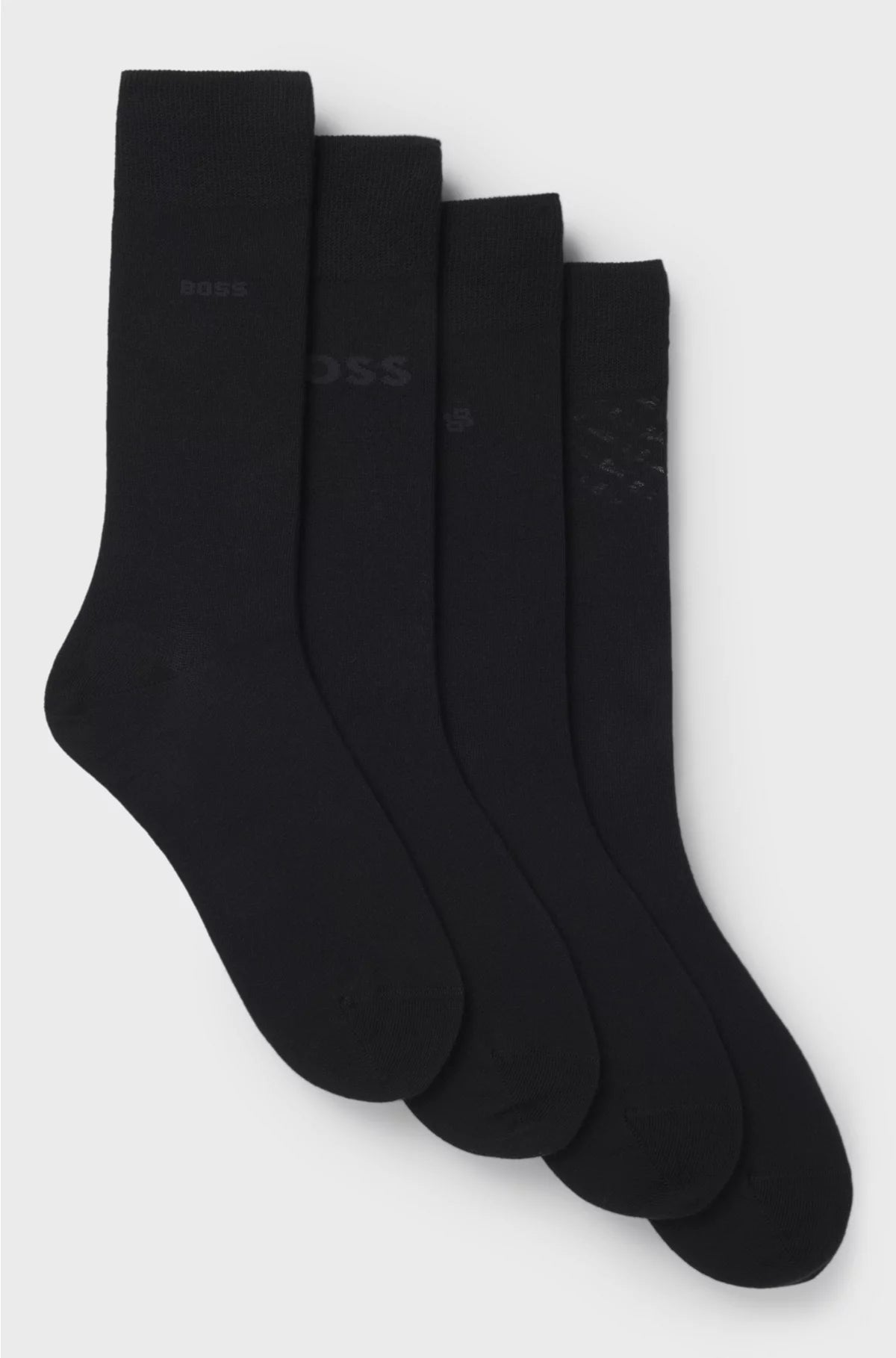 FOUR-PACK OF REGULAR-LENGTH SOCKS WITH BRANDING